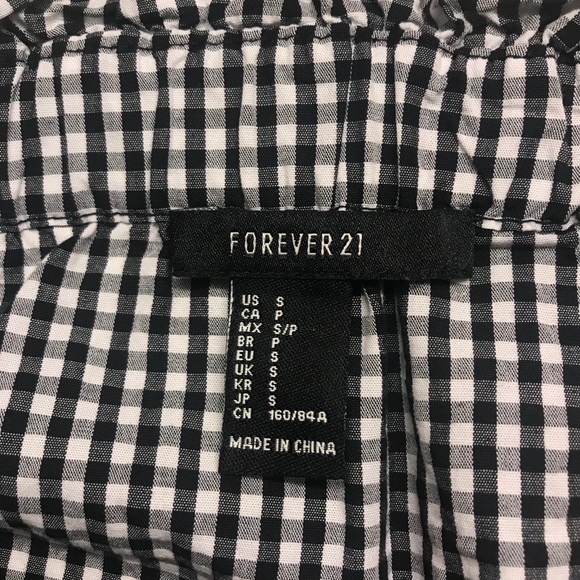 Gingham Off The Shoulder Top - Picture 3 of 4